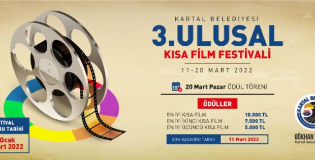 Kartal Belediyesi 3. Ulusal Kısa Film Festivali yarışmasının başvuruları başladı