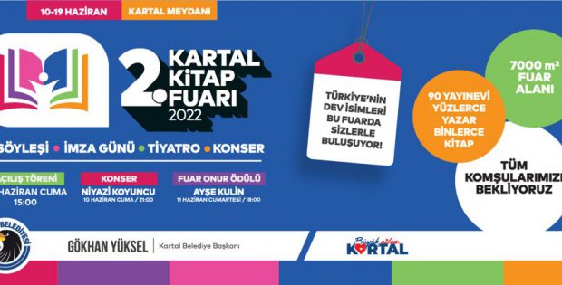 KARTAL KİTAP FUARI 10 HAZİRAN’DA 2. KEZ KAPILARINI AÇIYOR