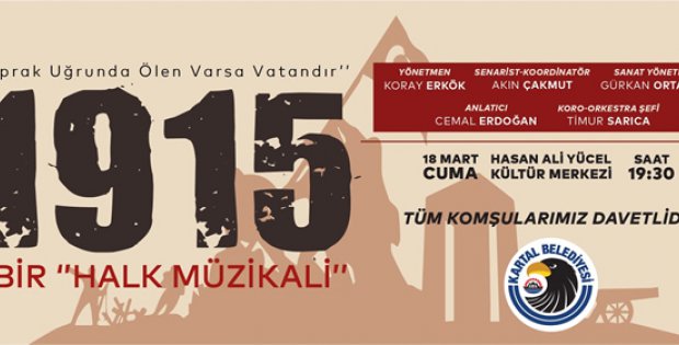 Kartal Belediyesi, Çanakkale Zaferi’nin 107. yıl dönümünde bir dizi etkinliğe ev sahipliği yapacak 