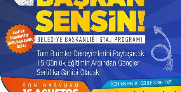 Sancaktepe Belediyesi’nden gençler için "Başkan Sensin" projesi 